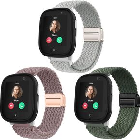 3 Pack Braided Straps Compatible with XPLORA X6/X6 Pro/Anio 6, 10ATM Water Resistant Woven Band for Cosmo JrTrack 5/4/3/2 SE/2/1,Gizmo Watch 3/2/1,Gabb 3/2/1, Ultra-Light Fabric, Multicolor in Kuwait