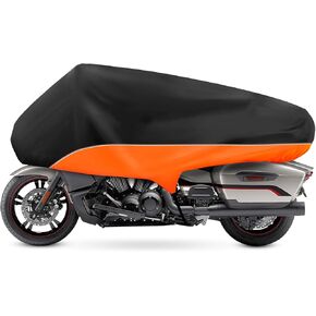 XYZCTEM Touring Motorcycle Half Cover، قطن داخلي خارجي مقاوم للماء من الغبار والأوساخ وأشعة الشمس والمطر، لنماذج التجول Road King Street Glide Road Glide والمزيد. أسود in Kuwait