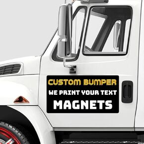 صمم مغناطيسك المخصص ❚ مصد مغناطيسي مخصص ❚ خيارات أحجام متعددة ❚ سيارة شاحنة فان ❚ مغناطيس نصي قابل للتخصيص ❚ اختر الخط الخاص بك / اختر اللون الذي يناسبك ❚ نقوم بطباعة جميع المنتجات المصنوعة في الولايات المتحدة الأمريكية in Kuwait