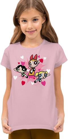 Powerpuff Girls Power Burst Hearts Kids T Shirt for Youth Toddler Boys and Girls in Saudi Arabia