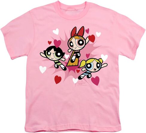 Powerpuff Girls Power Burst Hearts Kids T Shirt for Youth Toddler Boys and Girls in Saudi Arabia