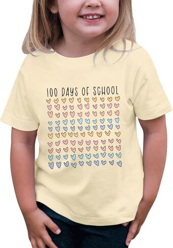 BANGELY 100 Days of School Shirts for Kids Back to School Graphic Tee 100 Days Celebration Tshirt Elementary Student Gift in Saudi Arabia