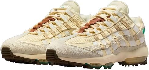 حذاء Nike Air Max 95 Golf "Waste Management Open" (IB6895-100، حليب جوز الهند/شراع/قمة بيضاء/أخضر الملعب) 10.5 نساء/9 رجال in Kuwait