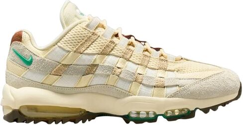 حذاء Nike Air Max 95 Golf "Waste Management Open" (IB6895-100، حليب جوز الهند/شراع/قمة بيضاء/أخضر الملعب) 10.5 نساء/9 رجال in Kuwait