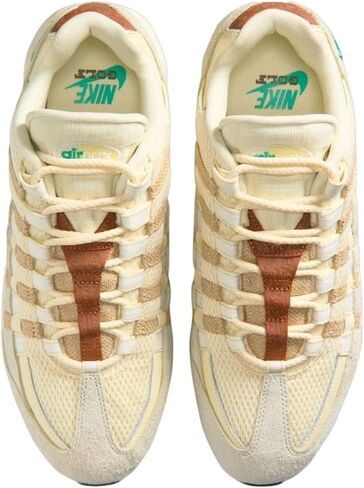 حذاء Nike Air Max 95 Golf "Waste Management Open" (IB6895-100، حليب جوز الهند/شراع/قمة بيضاء/أخضر الملعب) 10.5 نساء/9 رجال in Kuwait