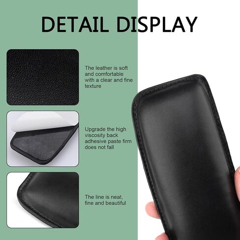 قطعتان من وسادة مسند ذراع السيارة، وسادة مسند ذراع جلدية لباب السيارة لمرفق الركبة والساق، مقاومة للماء وناعمة ومريحة لوحدة التحكم المركزية في الركبة، ملحقات داخلية عالمية للسيارات (أسود) in Kuwait