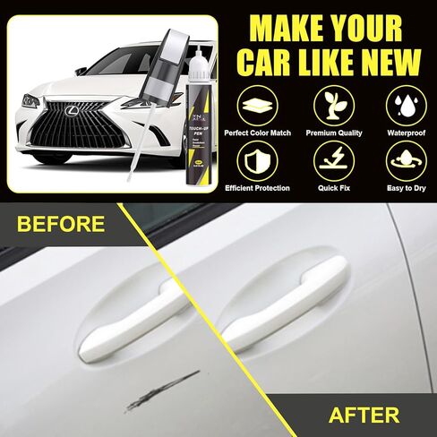 XNA Starfire Pearl Tricoat(077) لطلاء Lexus Touch Up، مزيل خدوش السيارة لإصلاح الشقوق والرقائق، طقم إصلاح خدوش السيارة 2 في 1 سريع وسهل الإصلاح مع لون مطابق تمامًا in Kuwait