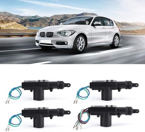 Car Central Locking, 433.92MHz ABS + Metal Car Central Door Lock Locking Kit Universal 4-Door Vehicle Keyless Entry System in Kuwait