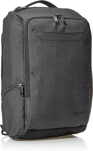 Amazon Basics Slim Carry On Laptop Travel Overnight Backpack - Black in Saudi Arabia