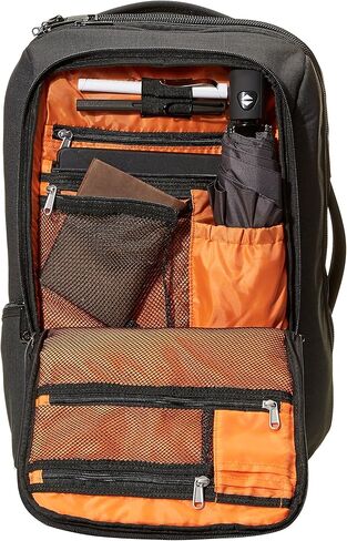 Amazon Basics Slim Carry On Laptop Travel Overnight Backpack - Black in Saudi Arabia