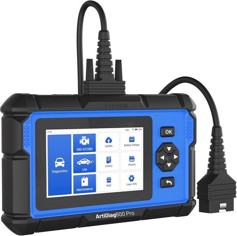أداة تشخيص الماسح الضوئي ArtiDiag600 Pro Obd2 - أداة فحص السيارات TOPDON مع أنظمة كاملة، قارئ رمز السيارة مع 9 خدمات إعادة تعيين للأعمال اليدوية والمهنية، تحديث مجاني مدى الحياة in Saudi Arabia