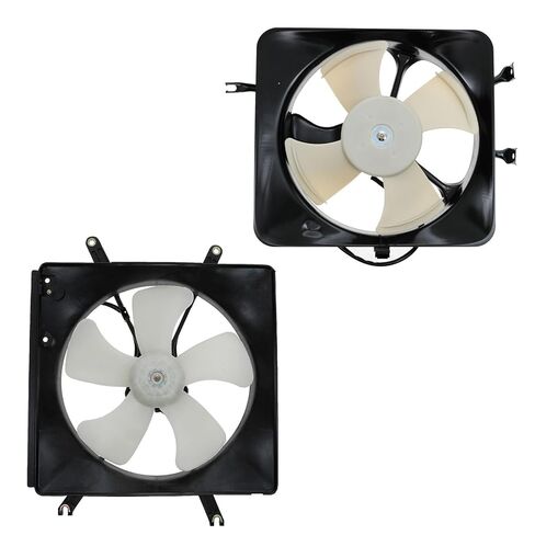 TRQ Radiator & A/C Condenser Cooling Fan Assembly Pair Set Compatible with 1994-2001 Acura Integra in Kuwait