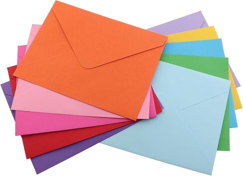 20 قطعة من ورق اللؤلؤ السميك الملون المطوي A7 مغلف مقاس 5 × 7 بوصة لدعوة زفاف وعيد الميلاد بطاقة معايدة للعطلات in Kuwait