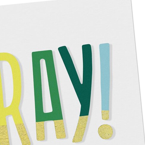 Hallmark Signature Congratulations Card (Hooray!) for Graduations, New Jobs, Retirements, Promotions, Awards in Saudi Arabia