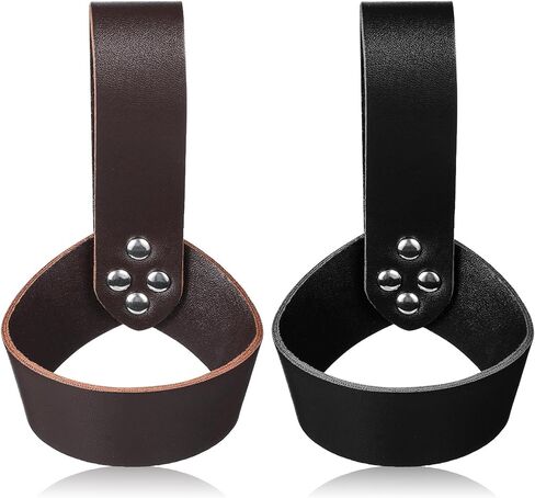 2 Pcs Sword Holsters, Sword Belt Holder Medieval Renaissance Style Leather Carriers, Authentic Swords Belt Diameter for Cosplay Props Knight Leather Frog Case in Saudi Arabia