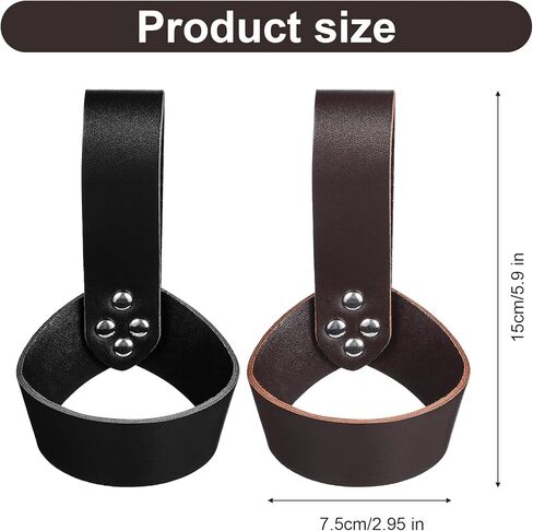 2 Pcs Sword Holsters, Sword Belt Holder Medieval Renaissance Style Leather Carriers, Authentic Swords Belt Diameter for Cosplay Props Knight Leather Frog Case in Saudi Arabia
