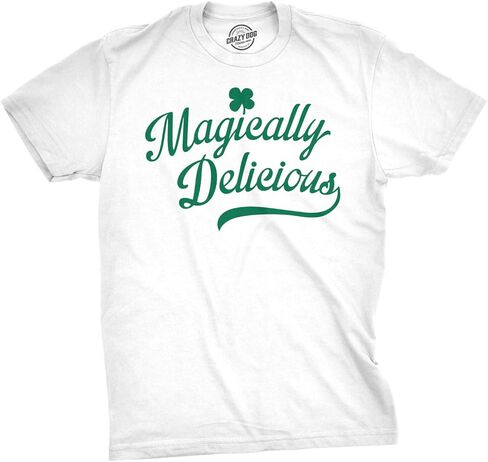 Magically Delicious St Patricks Day Shirt – Funny Irish Tee Mens Lucky Clover Novelty Graphic in Saudi Arabia