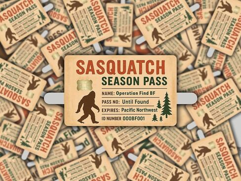 Credit Card Skin Sticker Cover Decal Wrap 2-Pack – Funny “Official Bigfoot Club" Vinyl Card Covers – Multiple Design Options in Saudi Arabia