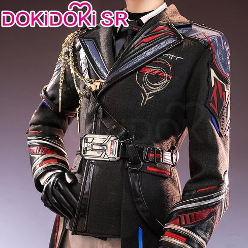 KIRA KIRA Caleb Cosplay Pilot Uniform SR Love and Deepspace Caleb Cloudsreach Strategy Farspace Colonel Halloween Costume in Saudi Arabia