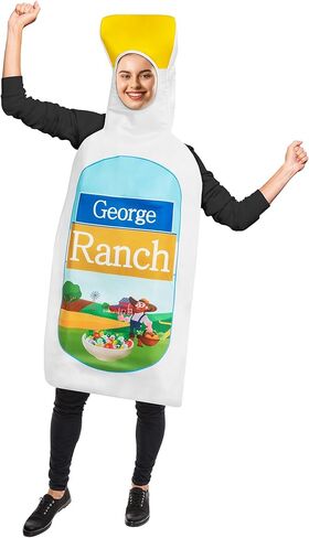Zadin Ranch Costume, Food Dressing 2025 Halloween Costumes, Silly Weird Condiment,Stanley Cup, Pepper Costume, Dumb Vegetable Costumes in Kuwait