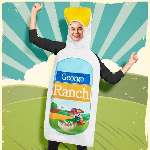 Zadin Ranch Costume, Food Dressing 2025 Halloween Costumes, Silly Weird Condiment,Stanley Cup, Pepper Costume, Dumb Vegetable Costumes in Kuwait