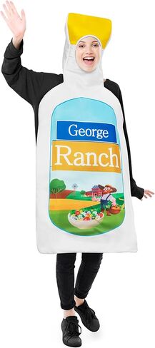 Zadin Ranch Costume, Food Dressing 2025 Halloween Costumes, Silly Weird Condiment,Stanley Cup, Pepper Costume, Dumb Vegetable Costumes in Kuwait