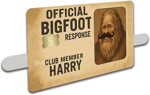 Credit Card Skin Sticker Cover Decal Wrap 2-Pack – Funny “Official Bigfoot Club" Vinyl Card Covers – Multiple Design Options in Saudi Arabia