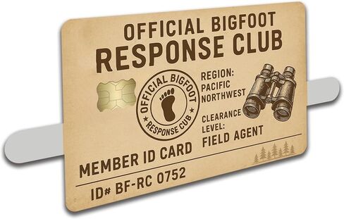 Credit Card Skin Sticker Cover Decal Wrap 2-Pack – Funny “Official Bigfoot Club" Vinyl Card Covers – Multiple Design Options in Saudi Arabia