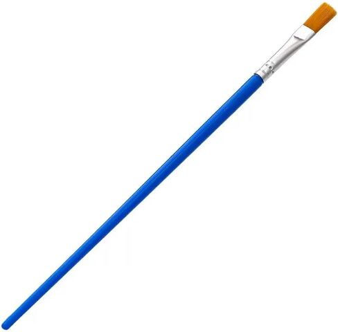 10Pcs 9mm Wide Flat Paint Brushes Set with Nylon Hair, Small Brush Bulk for Detail Painting Short Plastic Handle Acrylic Oil Watercolor Fine Art Painting for Kids Students Starter in Kuwait