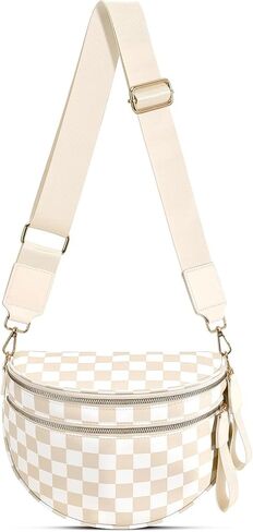 حقيبة كروس بودي مربعة للنساء حقيبة بوم واسعة من النايلون فاني حزم كروس بودي كتف وحقائب يد in Kuwait