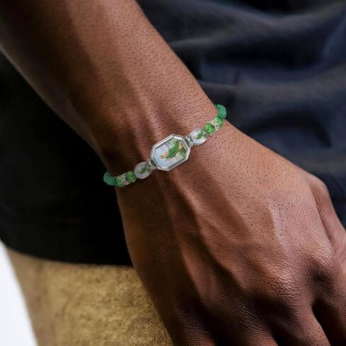 2 قطعة سوار صلاة سانت جود الأخضر مصنوع يدويًا مكسيكي قابل للتعديل على الطراز الديني سوار منسوج مناسب لكل من الرجال والنساء لارتدائه in Kuwait