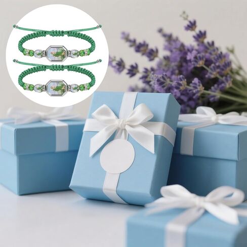 2 قطعة سوار صلاة سانت جود الأخضر مصنوع يدويًا مكسيكي قابل للتعديل على الطراز الديني سوار منسوج مناسب لكل من الرجال والنساء لارتدائه in Kuwait