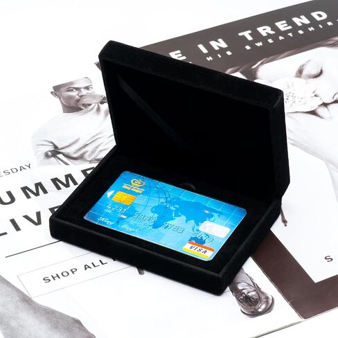 حامل صندوق بطاقات العمل المخملي مناسب لبطاقة الائتمان القياسية لبطاقة الهدايا in Kuwait