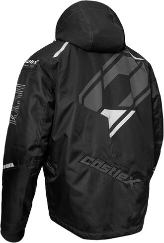 Castle X Men's Code G4 Snowmobile Jacket (Black/Charcoal/Silver - 4X-Large) in Saudi Arabia