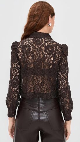 L'AGENCE Women's Anita Lace Button Up in Saudi Arabia