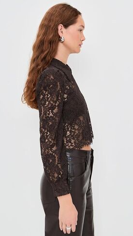 L'AGENCE Women's Anita Lace Button Up in Saudi Arabia