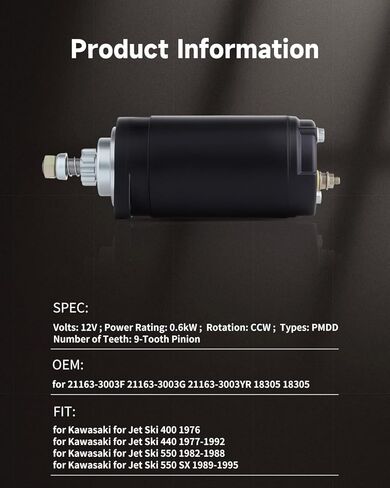 مشغلات OCPTY متوافقة مع 18305 SND0031 لـ Kawasaki(PWC) JS400 1976 400cc 1977-1992 440cc JS550 1982-1989 550cc JS550 550 SX 1990-1995 550cc in Saudi Arabia