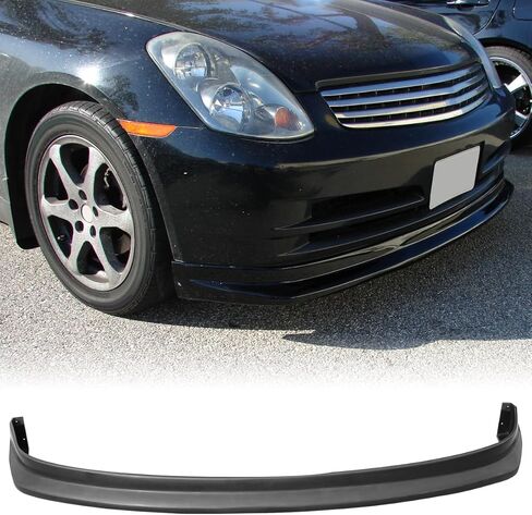 Front Bumper Lip Chin Spoiler, Compatible with 2003-2004 Infiniti G35 4 Door Sedan (Not Fit Sport Bumper), N1 Style Polyurethane(PU) Front Lower Splitter Protector, Unpainted Black, 1 PC in Saudi Arabia