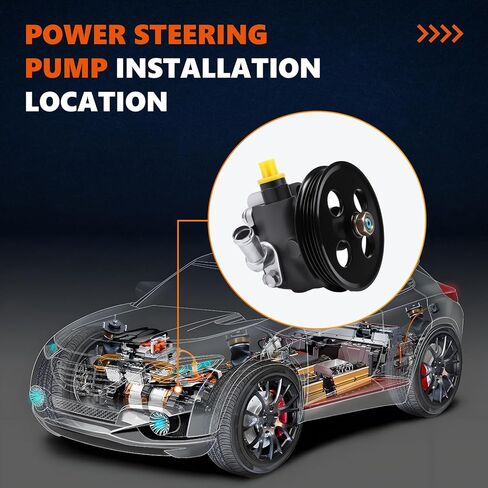 21-5258 Power Steering Pump with Pulley Fits for 2001 2002 2003 Highlander, 1999-2003 RX300 3.0L, OE-Quality Power Assist Pump, Replace OE 44320-48020 4432048030 in Saudi Arabia