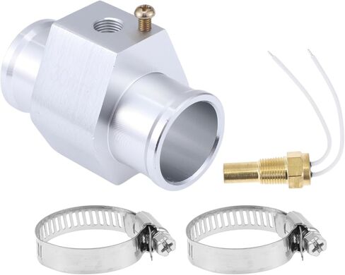 طقم مستشعر درجة حرارة الماء العالمي ACROPIX 12V/24V، محول فضي اللون 1/8"NPT 1.65" 160'F تشغيل - 145'F إيقاف لرادياتير السيارات وتبريد المحرك in Saudi Arabia