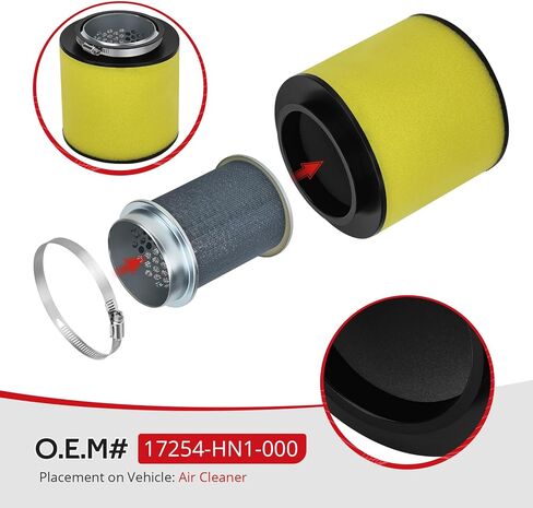 JAVIK Air Filter And Filter Cage Body For Honda Rancher Foreman P-ioneer 420 500 520 680 700 2001-2024 Big Red MUV 700 2009-2013 O.E.M# 17254-HN1-000 in Kuwait