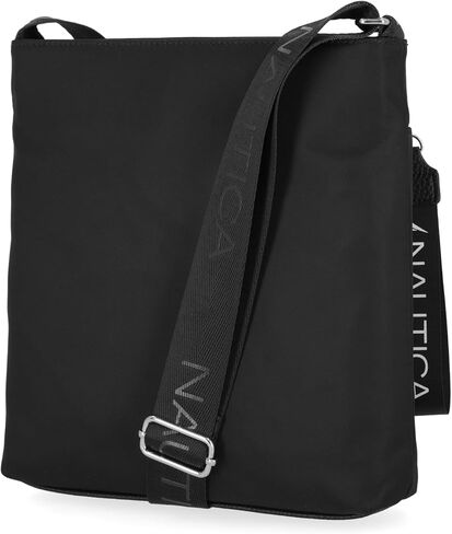 حقيبة Nautica Diver Crossbody من المينا السوداء ومحفظة Seaside رفيعة بخطوط متعددة in Saudi Arabia
