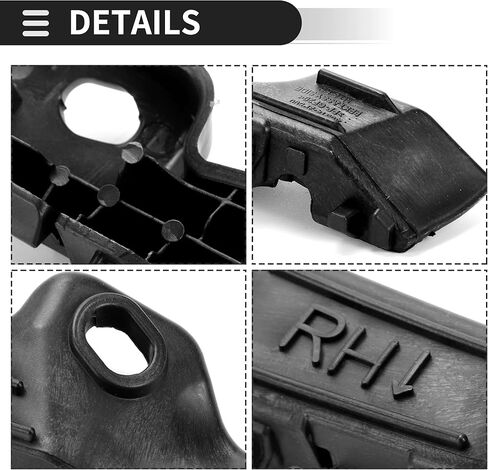 دعامة دعم ممتص الصدمات من Motoforti، دعامة تثبيت المصد الأمامي الأيمن، لسيارة Kia Sorento 2014-2015، ABS، رقم 865142P500، أسود، قطعة واحدة in Kuwait