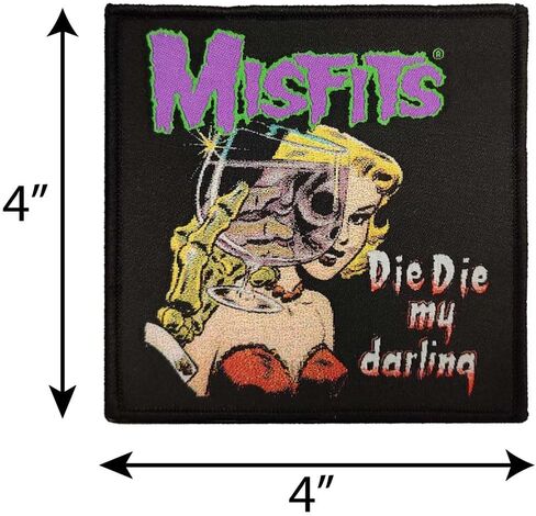 Misfits Die Die Darling - رقعة منسوجة - 4 بوصة × 4 بوصة in Saudi Arabia