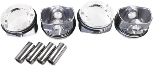 4-Piece Piston Rings Kit 84mm Bore 22mm Pin Diameter Compatible with N20B20A N26B20A Engines for 125i 320i 328i 428i 528i X1 X3 Z4 (2009-2018) in Kuwait