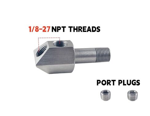 DEWHEL Oil Pressure Sensor Thread Adapter Stainless Steel 1/8-27 NPT Port Plugs Compatible with Chevy/GM Small Block Engines 305/350 in Saudi Arabia