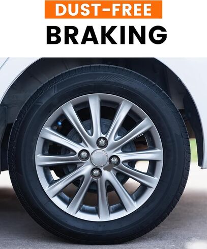 MOTOREVO Rear Ceramic Disc Brake Pads Replacement Set Compatible with RAV4 [ 2006-2018 ], For 2006 2007 2008 2009 2010 2011 2012 2013 2014 2015 2016 2017 2018 Rear in Kuwait