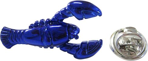 Kiola Designs Blue Toned Lobster Lapel Pin in Saudi Arabia