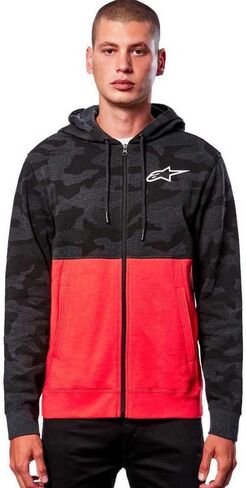 Alpinestars 1213-51050-1816-XL: سترة بقلنسوة مموهة Char Htr/Wrm Rd Xl in Saudi Arabia