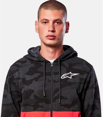 Alpinestars 1213-51050-1816-XL: سترة بقلنسوة مموهة Char Htr/Wrm Rd Xl in Saudi Arabia